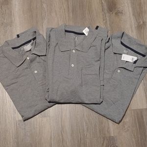 Men's grey polo lot school uniform